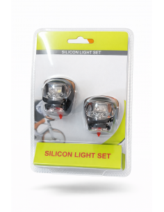 Kit fanali in silicone 2 led ALPHA nero