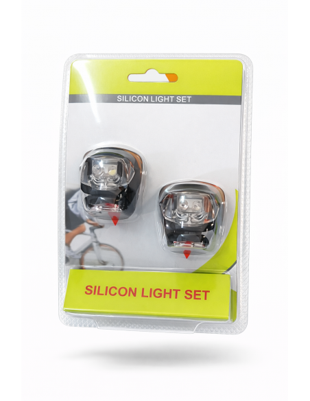 Kit fanali in silicone 2 led ALPHA nero
