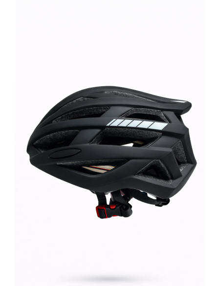 Casco PDR CITY DOUBLE nero bianco con luce posteriore