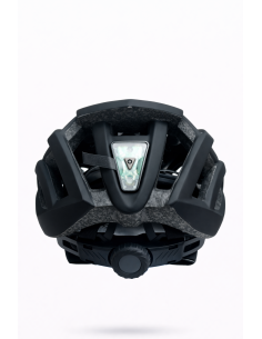 Casco PDR CITY DOUBLE nero bianco con luce posteriore 2