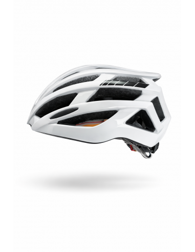 Casco PDR CITY DOUBLE bianco nero con luce posteriore
